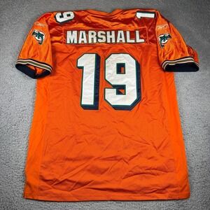 Vintage Miami Dolphins Brandon Marshall #19 Reebok On Field Authentic NFL Jersey